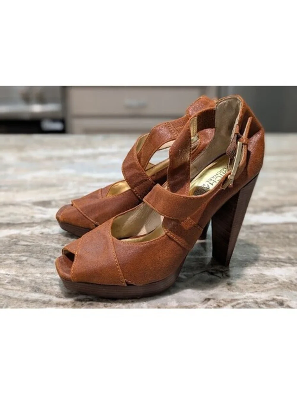 Michael Kors Strappy Platform Heels Size 6.5